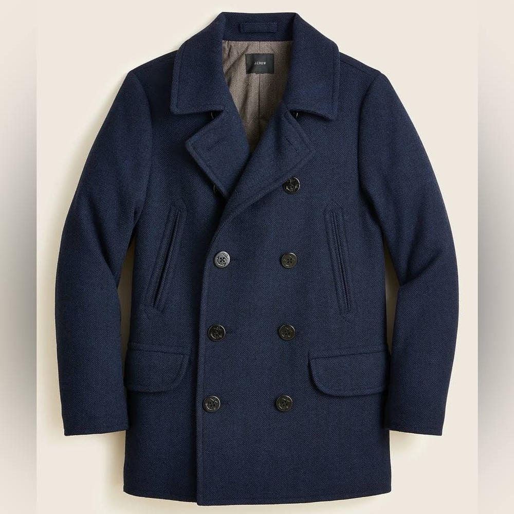 J. Crew Dock Pea Coat Peacoat Navy Thinsulate Men’s M